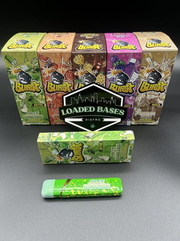 Burst 2G Dispo cannabis disposable vape with bold flavors