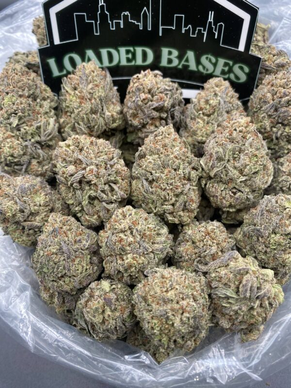 Frosted Truffles cannabis flower buds with frosty trichomes