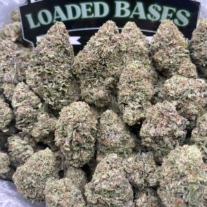 Ice Cream Pop cannabis flower hybrid buds with sweet creamy flavor and frosty trichomes.