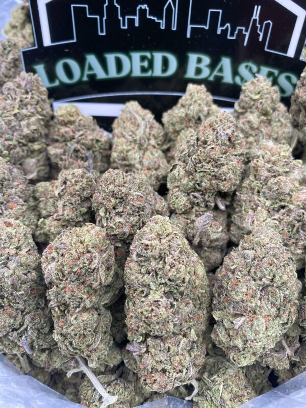 Lemon Cherry Gelato cannabis hybrid flower close-up