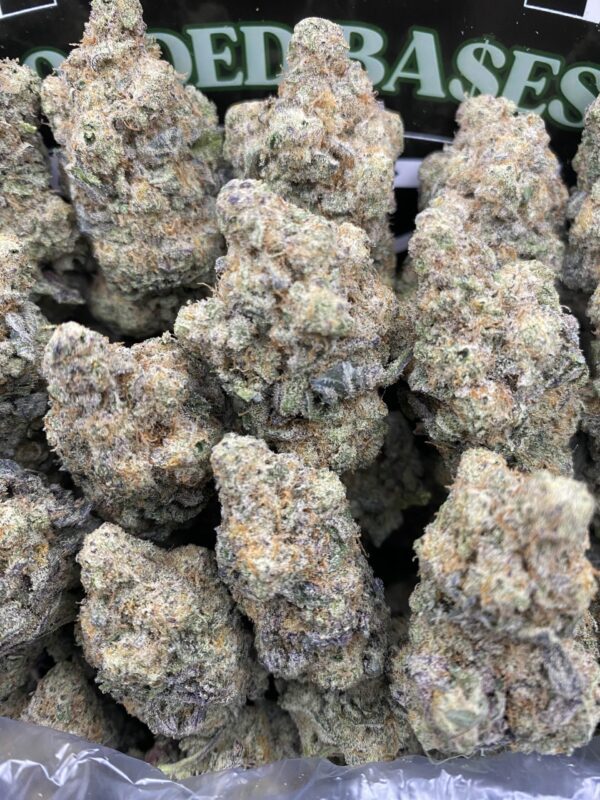 MAC 1 Haze cannabis flower with citrus aroma and frosty trichomes