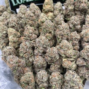 Permanent Runtz cannabis flower with colorful buds and frosty trichomes