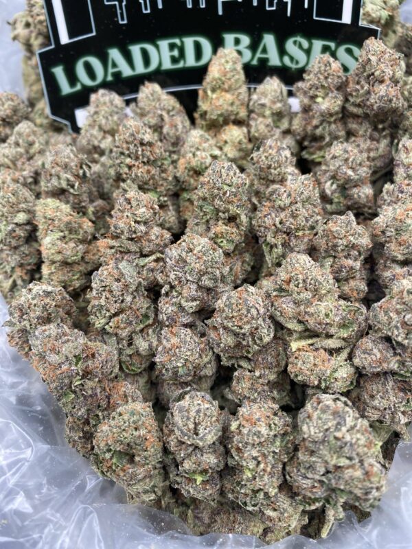 Permanent Runtz cannabis flower with colorful buds and frosty trichomes