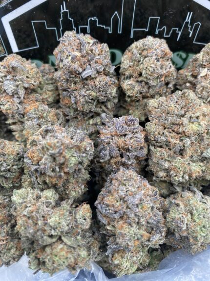 Platinum Bubbas cannabis flower dense frosty buds