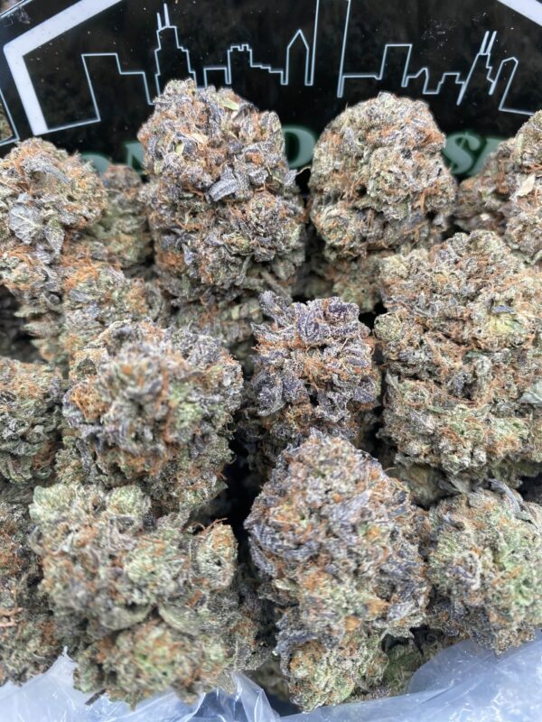 Platinum Bubbas cannabis flower dense frosty buds