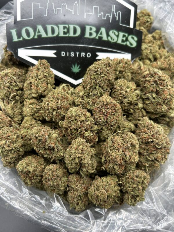 Platinum Kush Lows cannabis buds with frosty trichomes