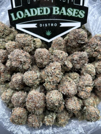 Purple Platinum cannabis flower with deep purple buds and frosty trichomes